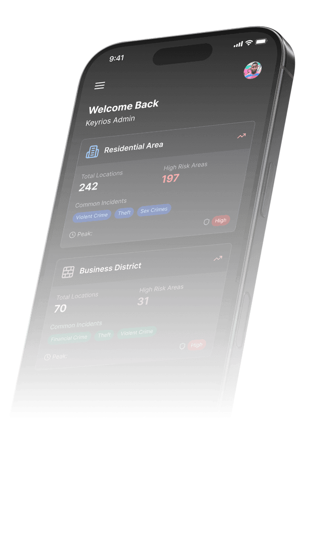 Keyrios Security Alert Mobile App